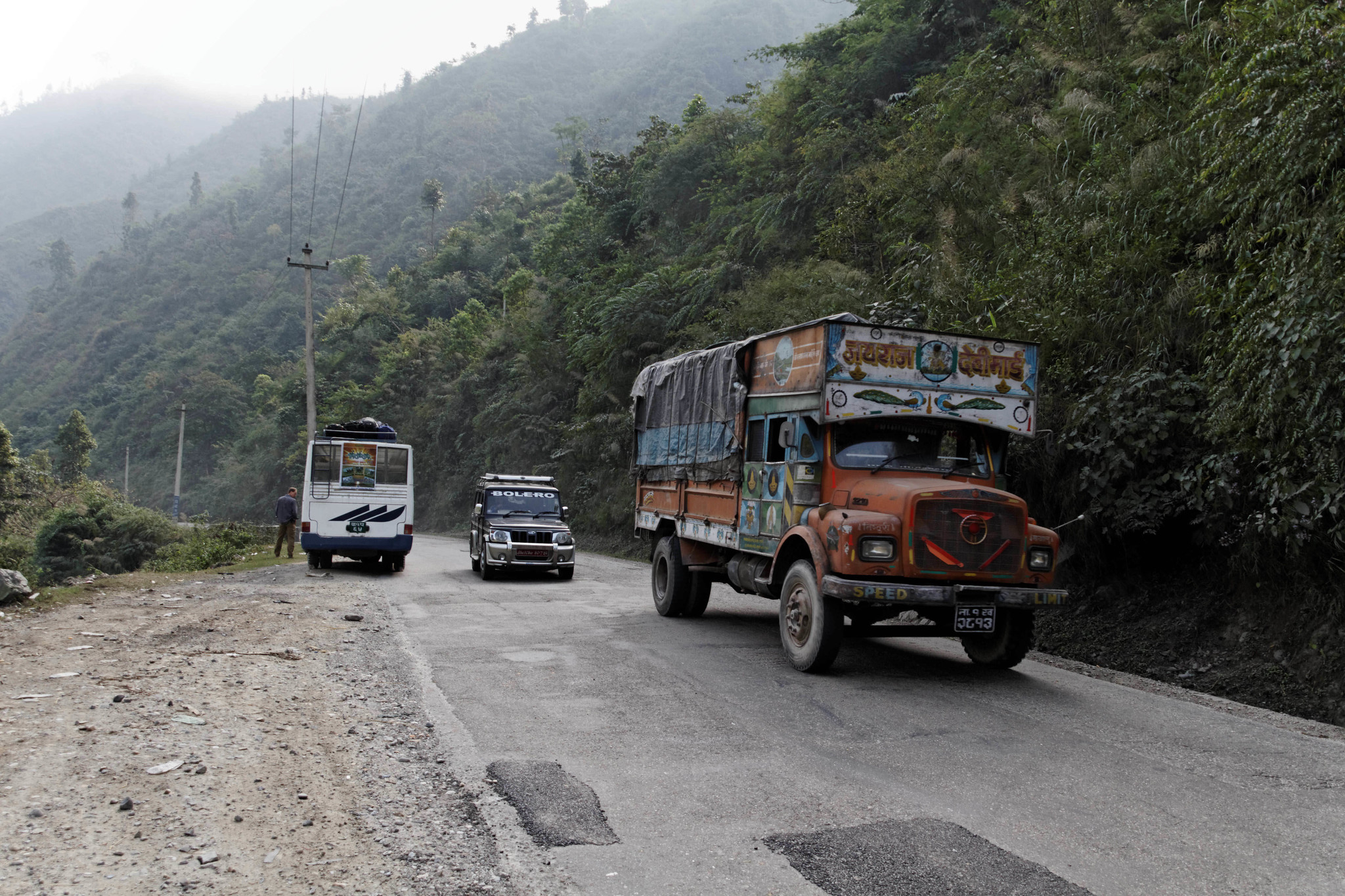 A total of 6,529 km (4,057 mi) of roads and 4,862 km (3,021 mi) of power lines already pass through biodiversity important areas in Nepal. Image by Mohd Shukur Jahar via Flickr (CC BY-NC 2.0).