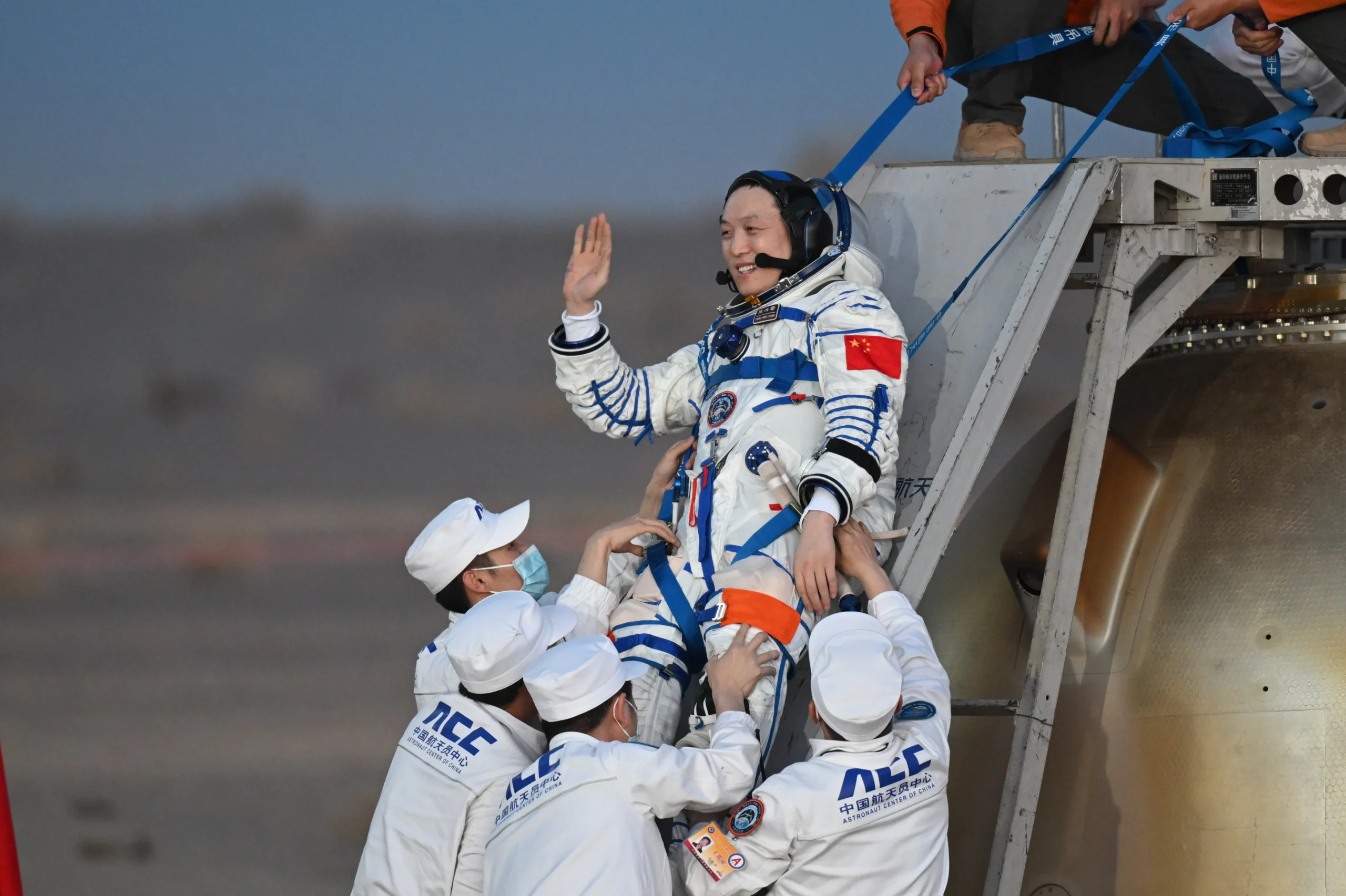 Chinese astronauts land safely in former top secret nuclear missile test site