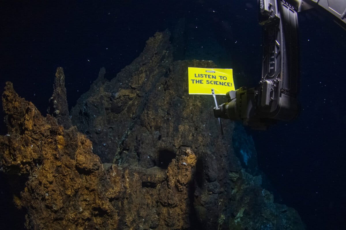 ‘World’s deepest banner protest’ launched at the bottom of the sea