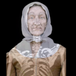 Ameriky v centre nových archeologických sporov: od Monte Verde po dávne DNA stopy image of an older colonial American woman with her skeleton peeking through