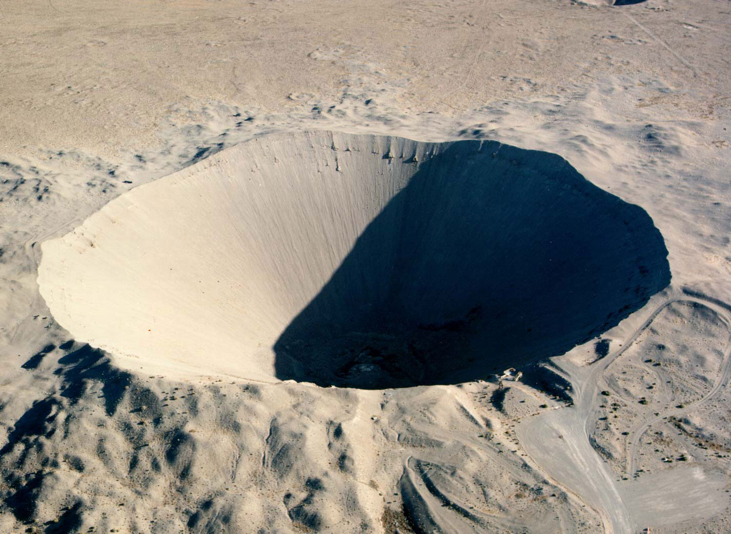 Nuclear bomb crater