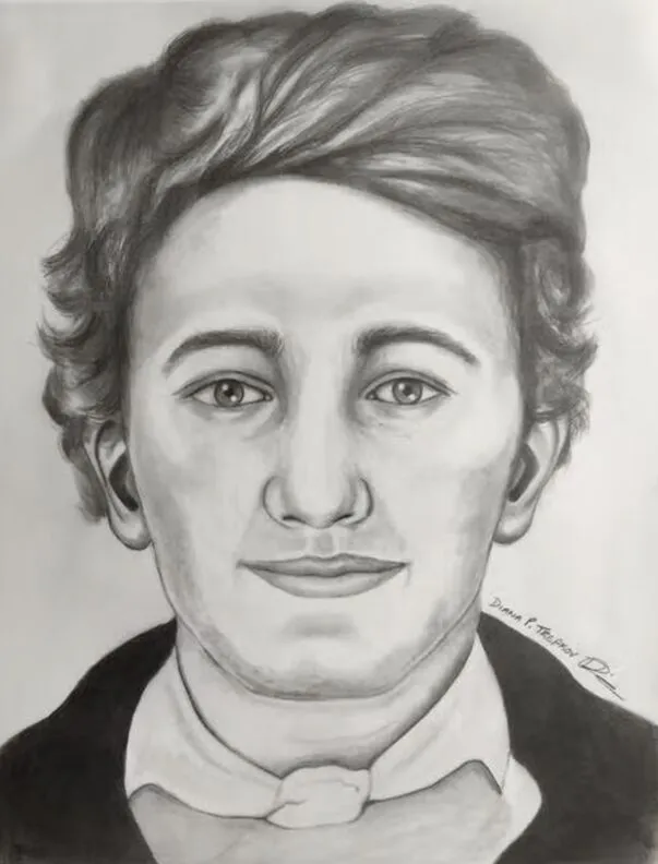 A forensic facial reconstruction of David Young, boy first class on HMS Erebus