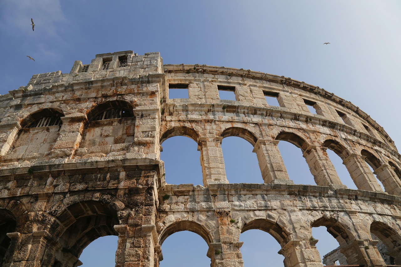 amphitheater, colosseum, ancient, stadium, architecture, monument, archaeology, ruin, travel, croatia, pula, arena, historic, historical, old, archaeological, colosseum, pula, pula, pula, pula, pula