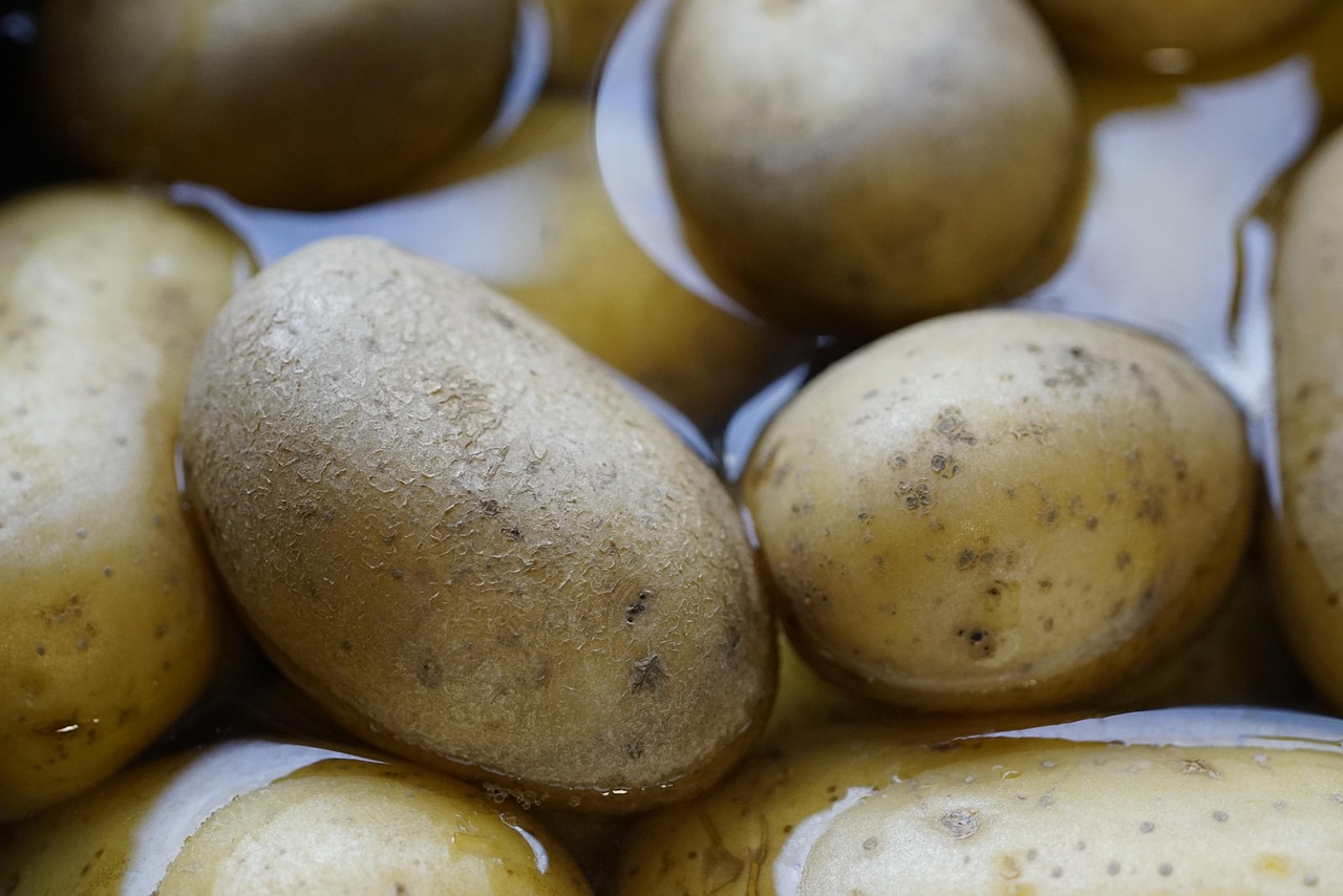 potatoes, vegetables, boiling, organic, potassium