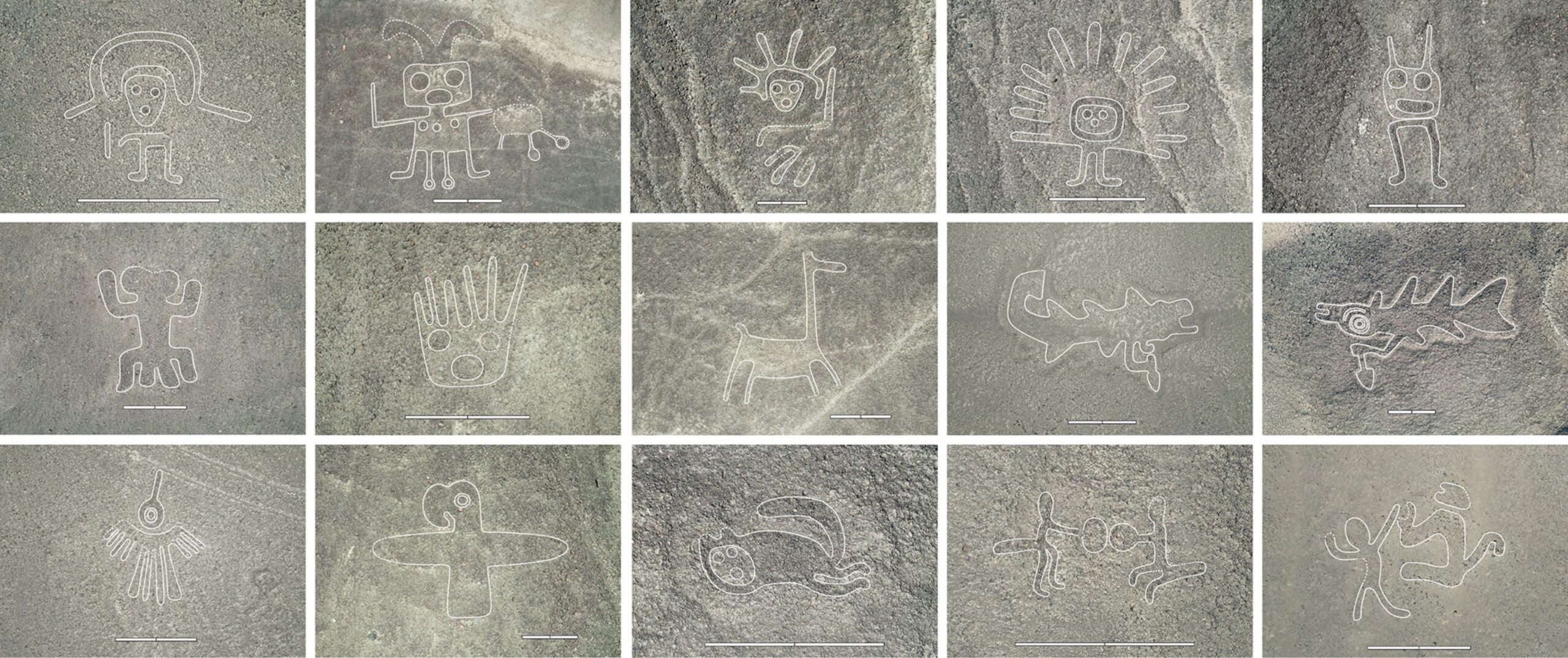 Twelve identified geoglyphs.