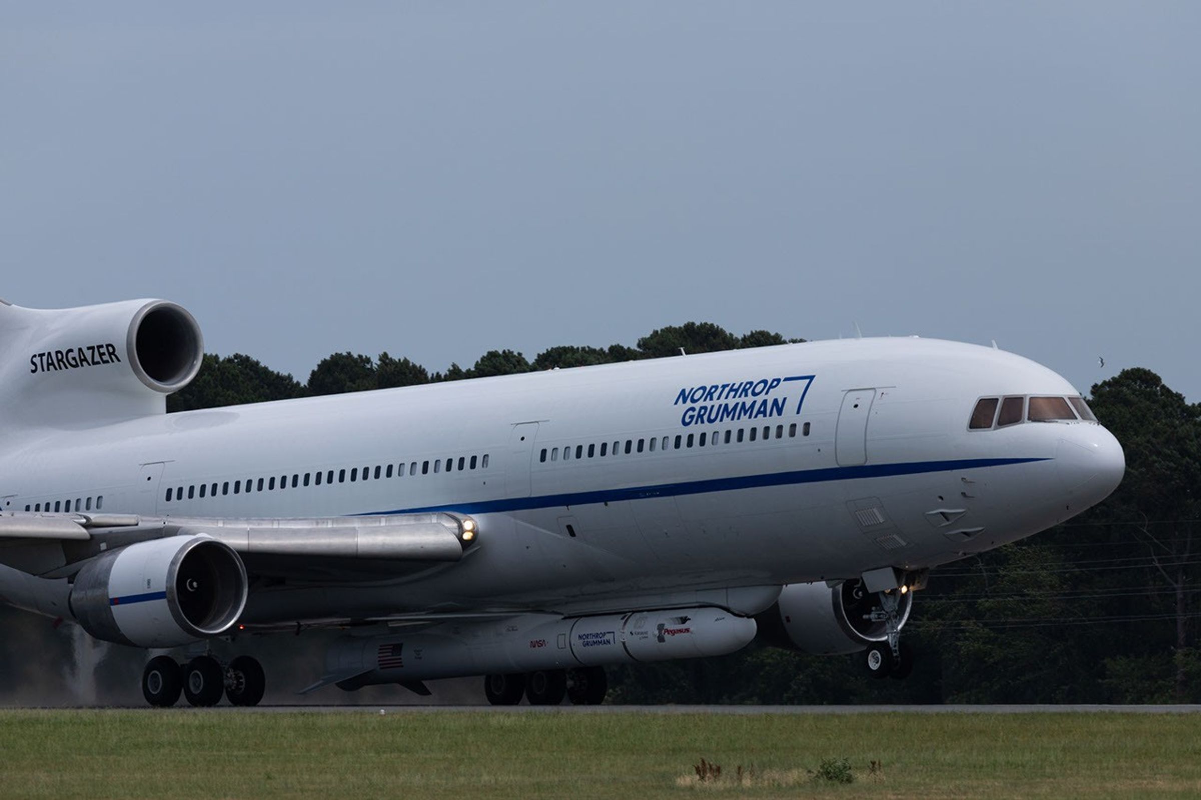 Aircraft Carrying Swift Boost Satellite Takes off From NASA Wallops