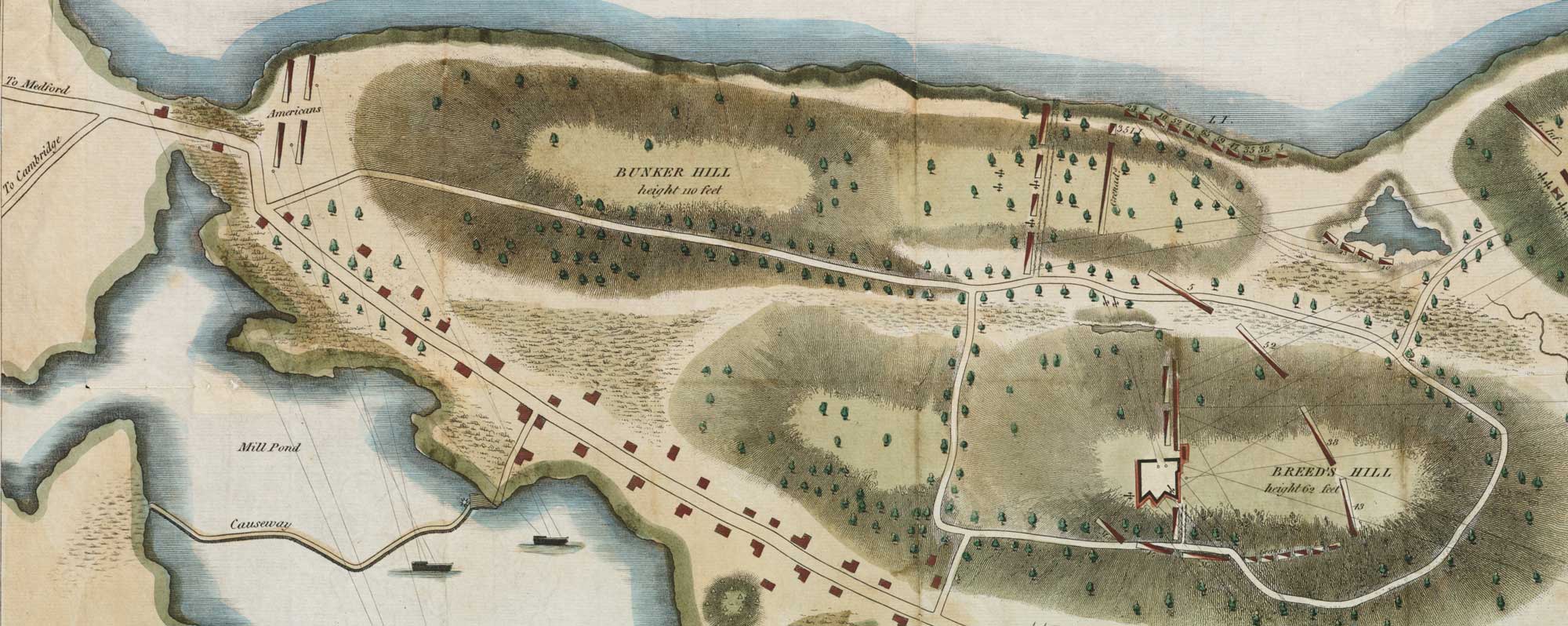 Archeológovia na Breeds Hill odkryli stopy opevnenia z bitky pri Bunker Hill