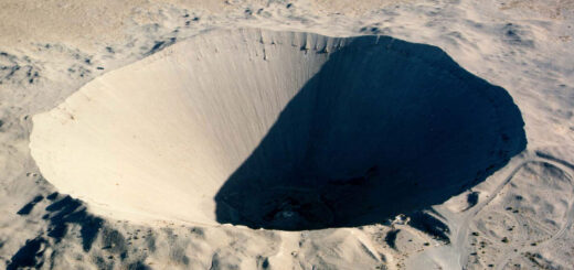 Nuclear bomb crater