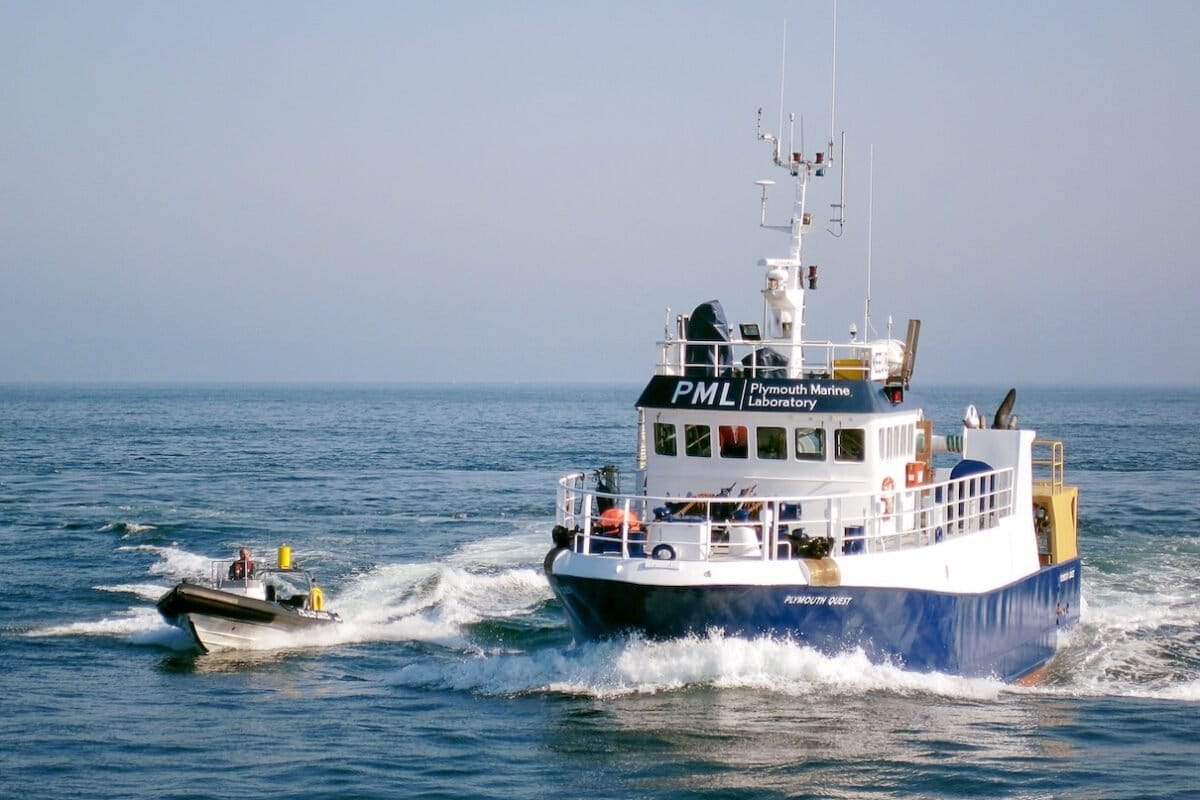 Plymouth Quest and Explorer RIB at sea