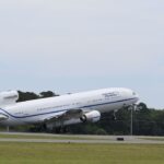Aircraft Carrying Swift Boost Satellite Takes off From NASA Wallops