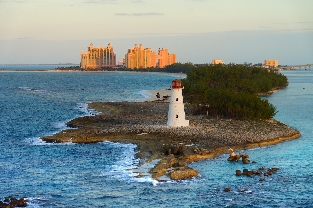 bahamas, lighthouse, nature, caribbean, sea, atlantis, to travel, nassau