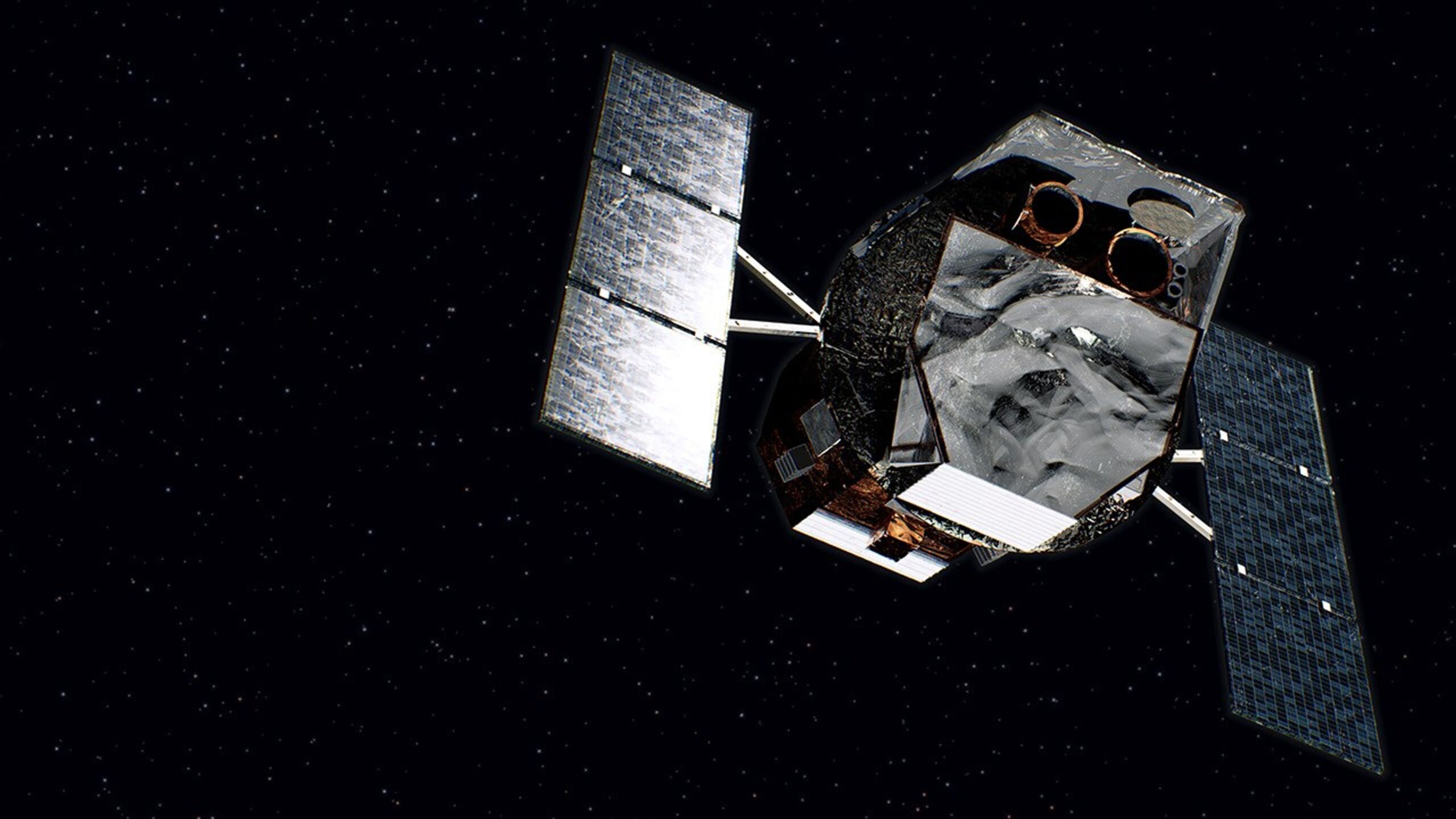 The Swift spacecraft in space.