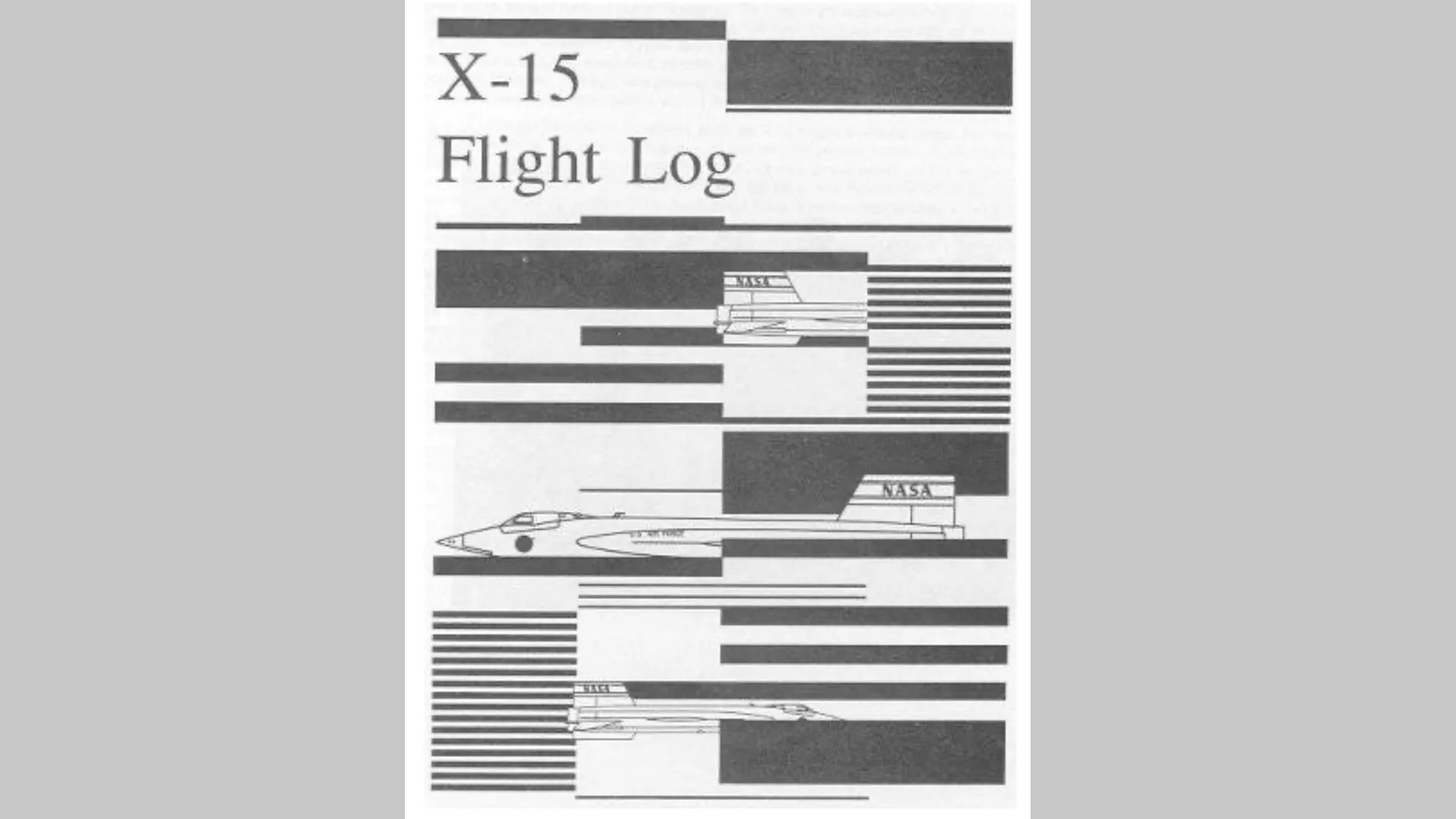 X-15 Aircraft Log