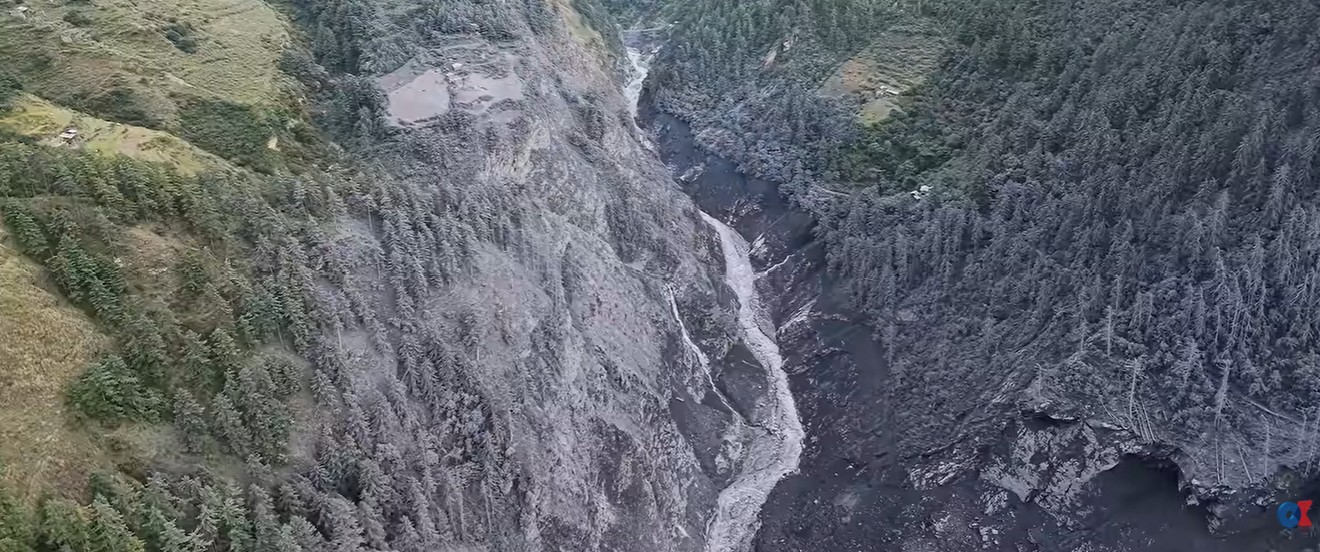 Zosuv a bahnotok na rieke Budhi Gandaki v Nepále: dáta ukazujú na skalný lavínový pôvod