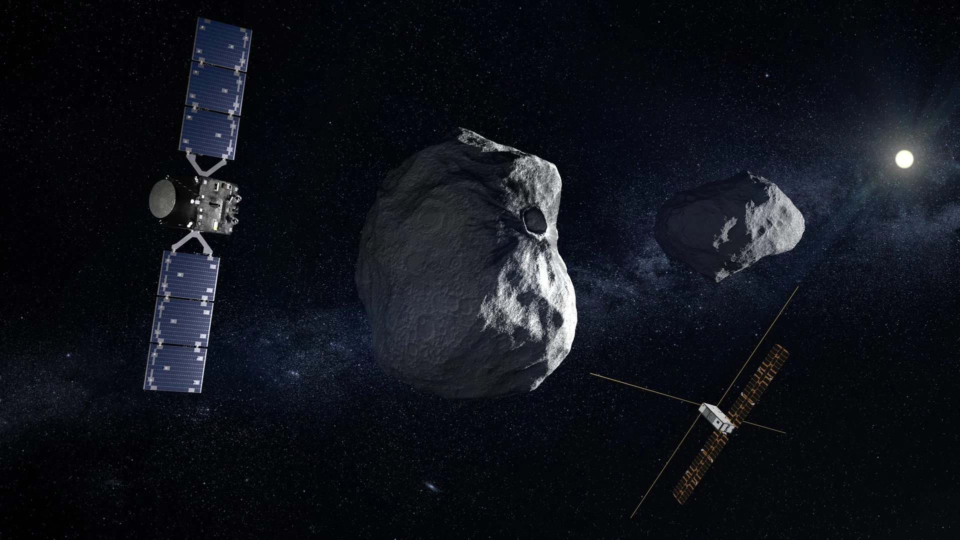 Hera mieri k asteroidu Dimorphos: misia ESA skúma miesto, ktoré v roku 2022 zasiahol DART