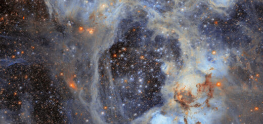 Hubble zachytil obriu bublinu v susednej galaxii: hviezdnu porodnicu N44
