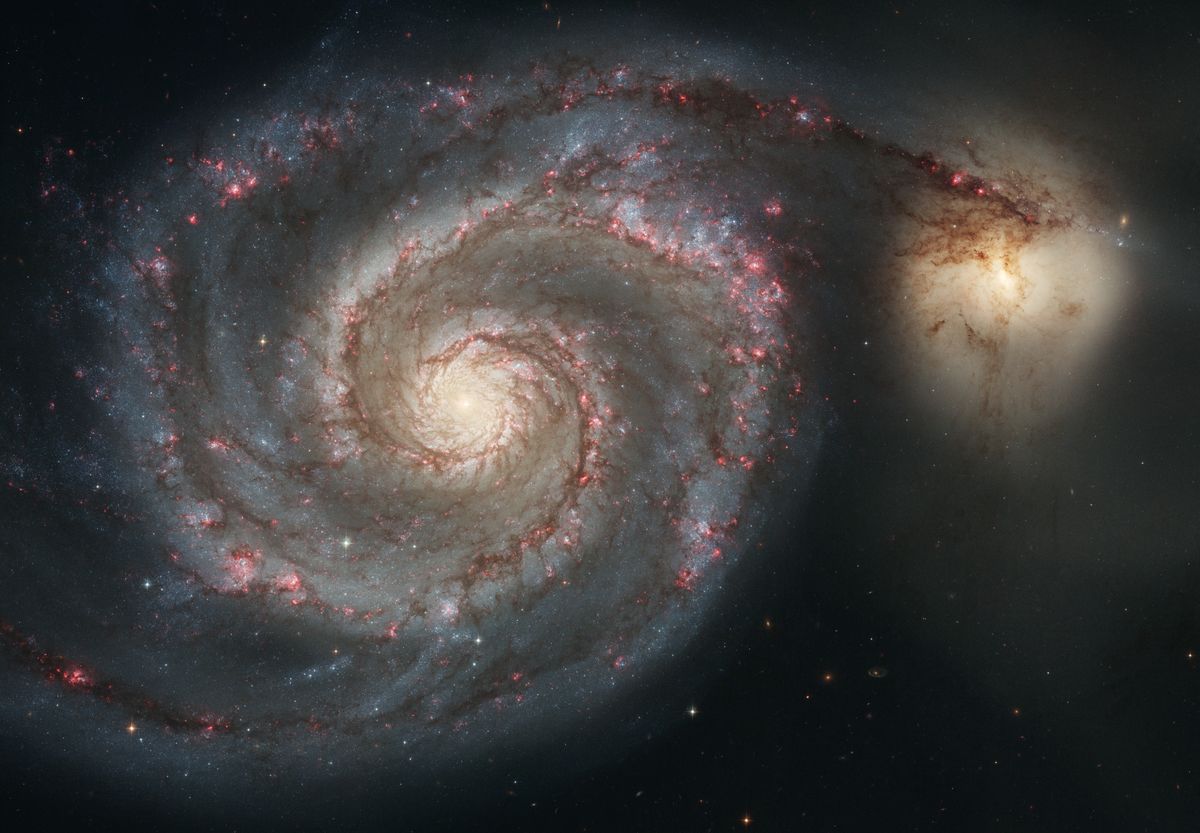 Charles Messier v roku 1773 zaznamenal Vírovú galaxiu. Ako galaxiu ju však nespoznal